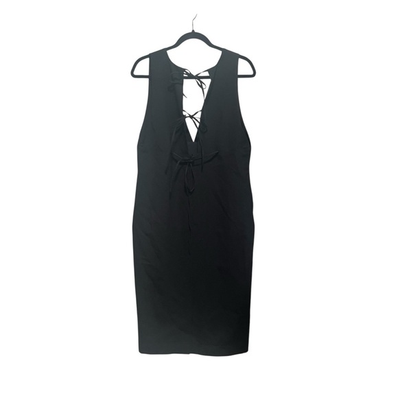 Simple Retro Sheath Black Midi Dress, New with Tags - Picture 2 of 5